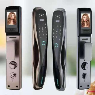 China Hotel Apartments Home Office Amazon Hotselling Smart Fingerprint Door Lock Password IC Card Unlock Camera Visible Indoor Mobile Outdoor for sale