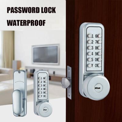 China Door Lock Mechanical Keyless Zinc Alloy Waterproof Combination Door Lock Password Sale Application Door Lock Number Push Button Wide Euro Lock Style for sale