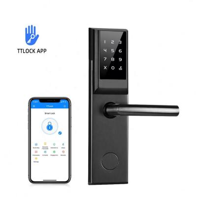 China TTlock Electronic Password Stainless Steel Smartphone Control RFID Entry Keyless Door Lock with Digital Keypad Hotel Apartment Code Lock for sale