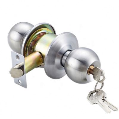 China Apartment Privacy Knob Door Lock Key High Quality Double Sided Cylinderical Core Cylinder Lock for sale