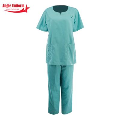 China Factory Wholesale High Quality Hospital Shorts Sleeves Hospital Doctor Uniform Medical Scrub Suit Set Doctor Caregiver Clothes Nurse for sale