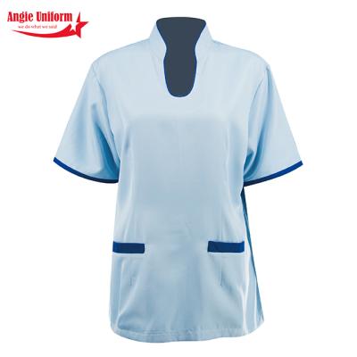 China Latest Design Low Price Unisex Professional Hotel Staff Cleaning Service Uniform For Women for sale