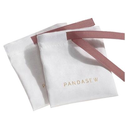 China Custom Small Christmas Gift Pouch Custom Drawstring 100% Organic Cotton Muslin Cotton Bags Security Logo Mini Bags For Jewelry for sale