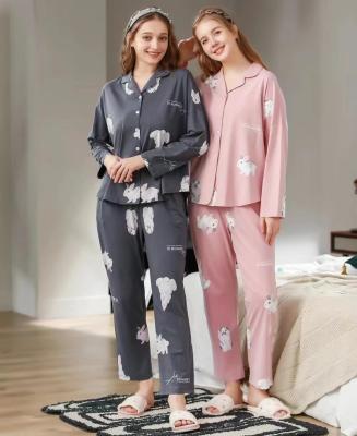 China 100% Breathable Cotton Sleepwear Women's Bridal Pajamas Pajamas For Women Set for sale