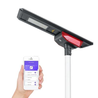 China Independent Wireless Battery Compartment LORA Lighting System Smart Solar Led Street Light for sale