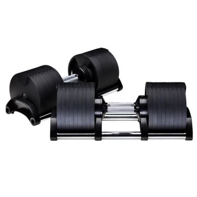 China Pesas Dumbells Durable Fitness Weightlifting Adjustables Dumbbell Set 70lbs 32kg for sale