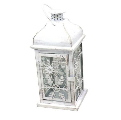 China Saving Antique Lanterns Beautiful Moroccan Vintage Sconce Metal Lantern With Galvanized Top for sale