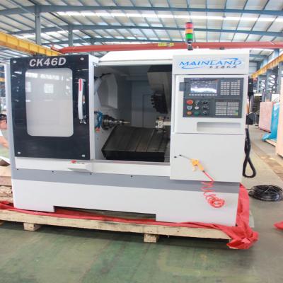 China High Precision Light Duty CK46D Five Axis Slant Bed CNC Lathe Machine for sale