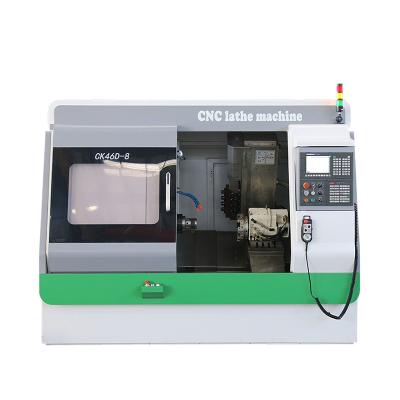 China Máquina automática CK46D-8 do torno do CNC da cama inclinada que gerencie e que mói à venda