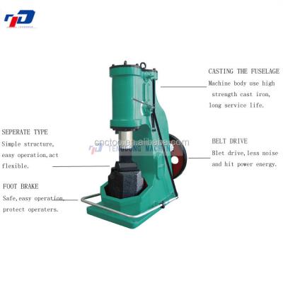 China Air Forging Hammer Machine C41-55kg Blacksmith Power Forging Hammer for sale