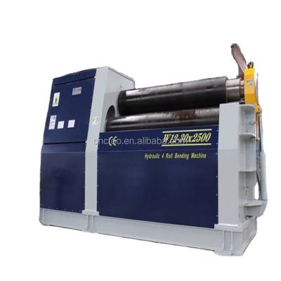 China High Performance CNC Veneer Reeling Machine 4 Rollers Plate Rolling Machine for sale