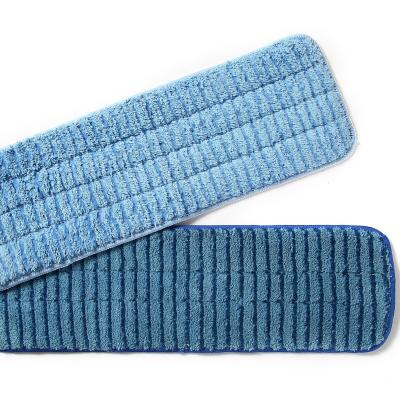 China Sustainable Scrubber Mop Pads Flat Pads Microfiber Wipe Cleaning Mops for sale