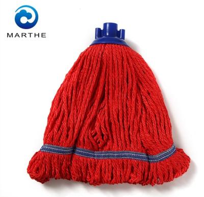 China Sustainable Fashion Around Colored Microfiber Mop Head for sale