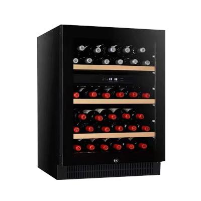 China Hotel 44 Bottles Capacity Red Wine Cabinet Under Counter Wine Cooler for sale