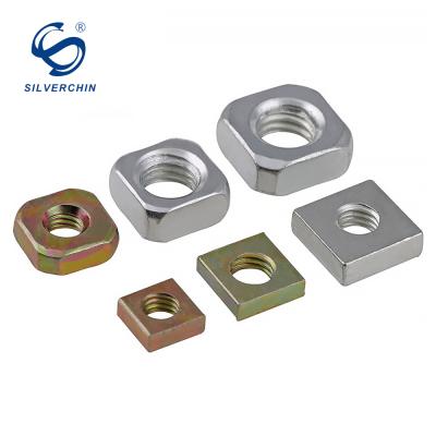 China Industial China Supplier Din 557 Galvanized Carbon Steel Square Nut for sale