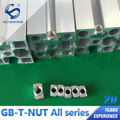 China Industial Looking m6/m8/m10 T Nuts For U Slot Aluminum Profiles for sale