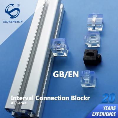 China Aluminum Profile Interval Connection Block For Aluminum U-slot Accessories for sale