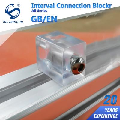 China Aluminum Profile White And Black PVC Multi Clamp Multi Connection Block Plastic Blocks For T Slot Extruded Aluminum for sale