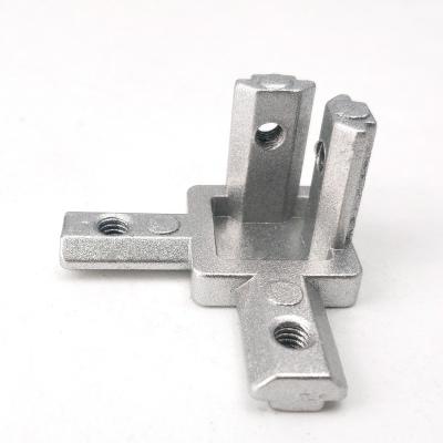 China Aluminum profiles fit joint pipe aluminum connector square tube to connect square tube joints for sale