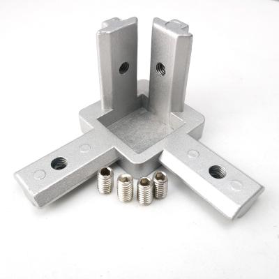 China 2020 Aluminum Profiles Connectors Sigma Aluminum Profile Corner Connector For Aluminum Led Profile for sale