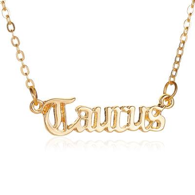 China CLASSIC Most Popular Gold Plated Cuban Letters Necklace For Women for sale