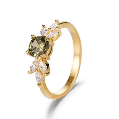 China Best Selling CLASSIC Gemstone Rings Gold Rings For Women for sale