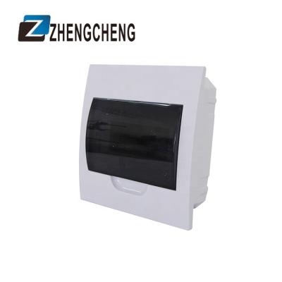 China DIN Adjustable Rail For Flush Mount Products ZCEBOX High Quality 24 Ways Transparent Flush Distribution Boxes for sale