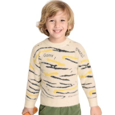 China Anti-wrinkle anti-wrinkle new autumn and winter boys sweater round neck stitching foreign children's clothing for sale