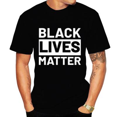 China Anti-wrinkle Anti-wrinkle black lives matter high quality large size casual color men's T-shirt printed I can't breathe in China factory wholesale for sale