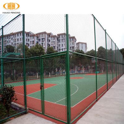 China Wholesale Easily Assembled Used Black Chain Link Fence Roll 50ft On Sale for sale