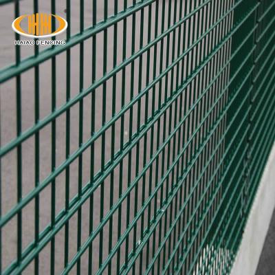 China Easily Assembled Germany Double Rod Mat PVC Coated Twin Fence Wire Panel Fence for sale