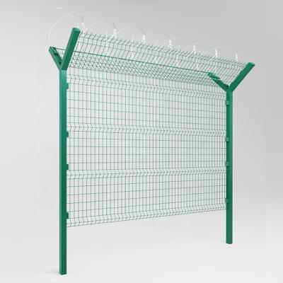 China Wholesale High Quality Easily Assembled Airport Security Wire Mesh Fence For Low Wall for sale