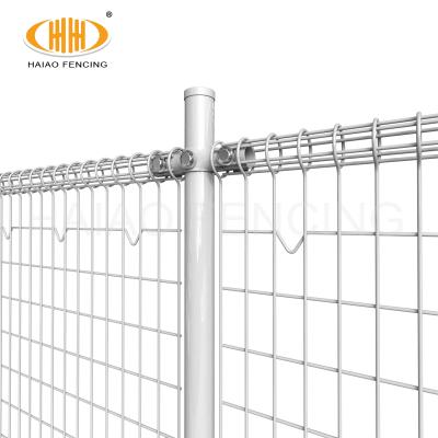 China Easily Assembled Hot Selling Powder Coated Double Buckle Wire Mesh Cylinder Welded Desktop Fence Ornamental Price for sale