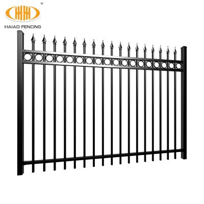 China Easily Assembled 6ft&8ft Cheap Spear Metal Fence Top Panels/Ornamental Wrought Iron Fence for sale