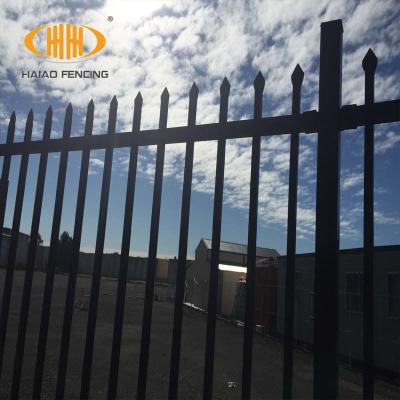 China Easily Assembled Black Metal Fencing Panels , Pre Fabricated Metal Fence Panels for sale