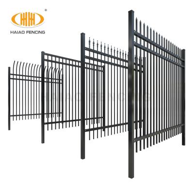 China ISO9001 Wholesale Picket Top Garden Fence Easily Assembled Steel Panel for sale