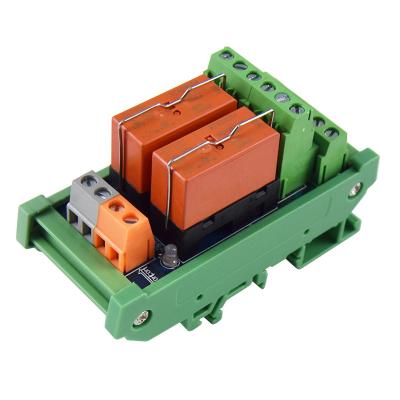 China Huaqingjun 2-Channel Tyco Sealed Relay Module 2NO 2NC 8 Pins 24VDC Electromagnetic Relays For Packaging Machine for sale