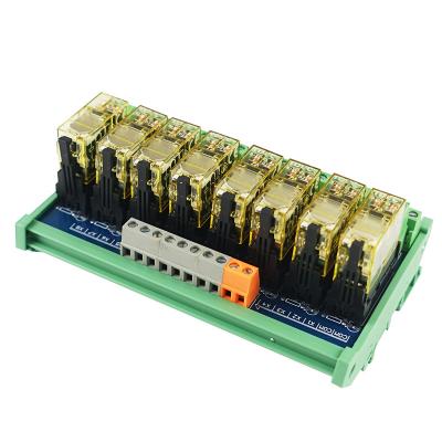 China 8-Channel 2NO 2NC Relay Module IDEC 8 Pins Sealed Wide Base Electromagnetic Relays For PLC Output Expansion Board for sale