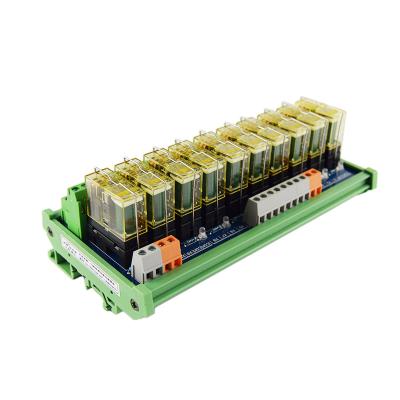 China 10-Channel 24V Double-group Sealed Original Imported Relay Module With Socket Intermediate Relay for sale