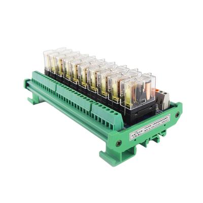 China The sealed single 10-channel G2R-1 Omron relay module group 24V signal output drive amplifier board expansion board for sale