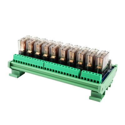 China Sealed Transparent 10-Channel 1NO 1NC DC 24V Relays Hongfa Relay Module 16A Electromagnetic Relay For Parking System Controls for sale