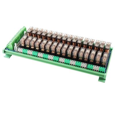 China Huaqingjun 32-Channel Hongfa Relay Module DC 24V Single Open Relay Sealed Transparent Electromagnetic 16A Relays For Packaging Machine for sale