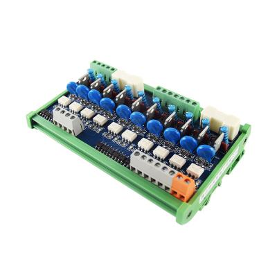 China 10-Channel PLC AC Amplifier Panel Panel Board Isolation Optical Coupler Contactless Relay Output Power 141*87*50mm Direct Sales for sale