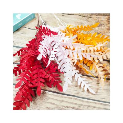 China Artificial Flower Silk Locust Tree Leaves To Wedding Faux Pampas Grass for sale