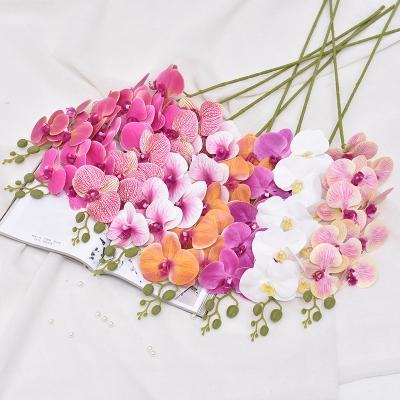 China Eco-friendly hot selling artificial orchid flowers real touch phalaenopsis orchids for sale