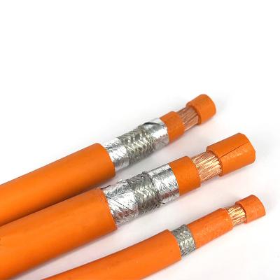 China 2 Cores Safety Orange Copper Insulated EV Cable for Electric Vehicle Car 110V-450V for sale