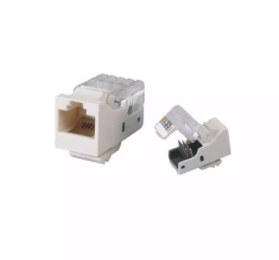 China Category Cat3/Cat5e/Cat6/Cat6A Exact Cables Tolless Jack T568A/B Keystone Jack Computer RJ45 Modular Jack for sale