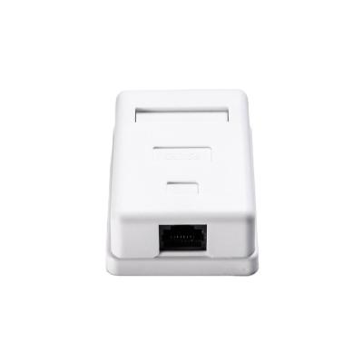 China Single Port Cat6 UTP Surface Mount Box for Seamless Network Desktop Integration for sale