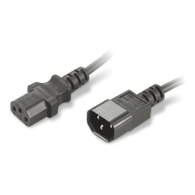 China 250V Standard IEC C13 to C14 Computer Power Cord Extension Black SJT SJTW SJOOW SJOW for sale