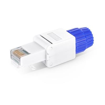 China Utp Cat6A Modular Plug Rj45 Connector Connecting Keystone Adapter by Exact Cables for sale